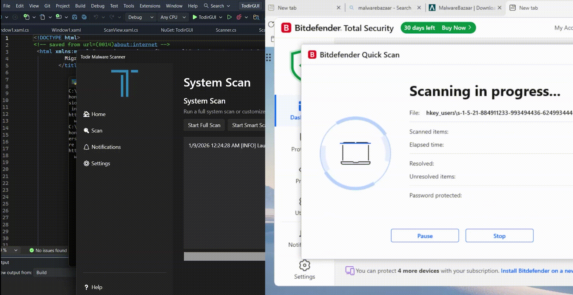 Todir compared with BitDefender